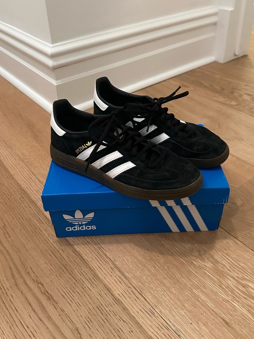 adidas Spezial Black Suede Sneakers